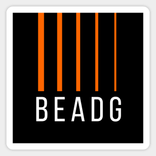 Bass Player Gift - BEADG 5 String - Orange Magnet